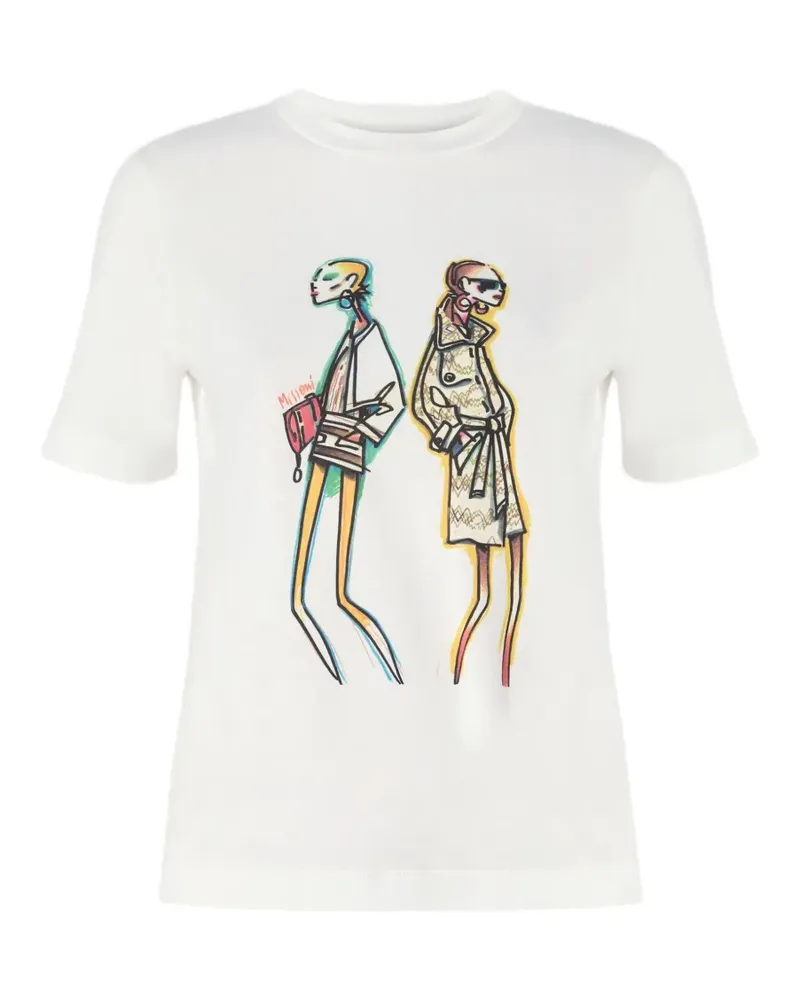 Missoni graphic- print T-shirt - Weiß Weiß