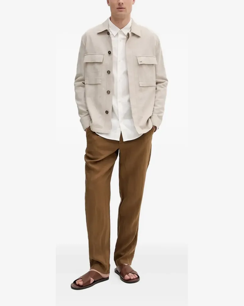 Michael Kors Hemdjacke mit Taschen - Nude Nude