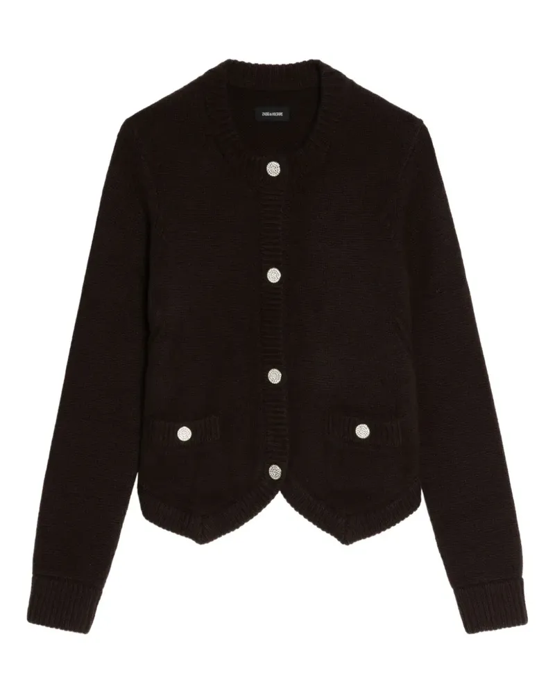 Zadig & Voltaire Cardigan mit dekorativen Knöpfen - Braun Braun