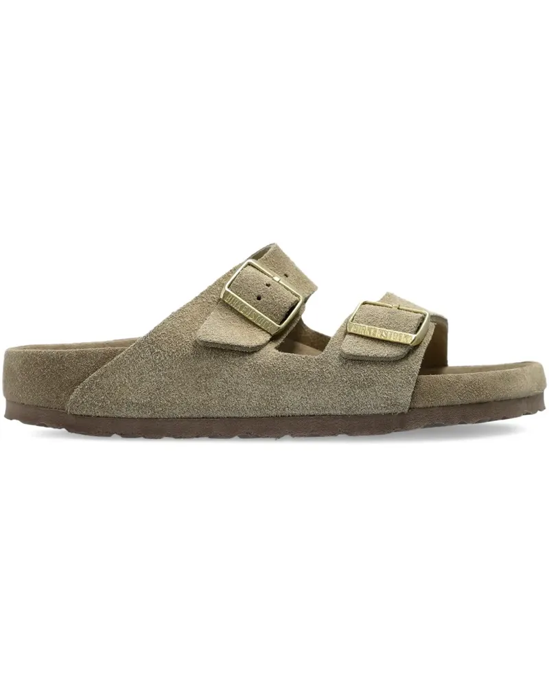 Birkenstock Arizona Pantoletten mit Schnallen - Braun Braun