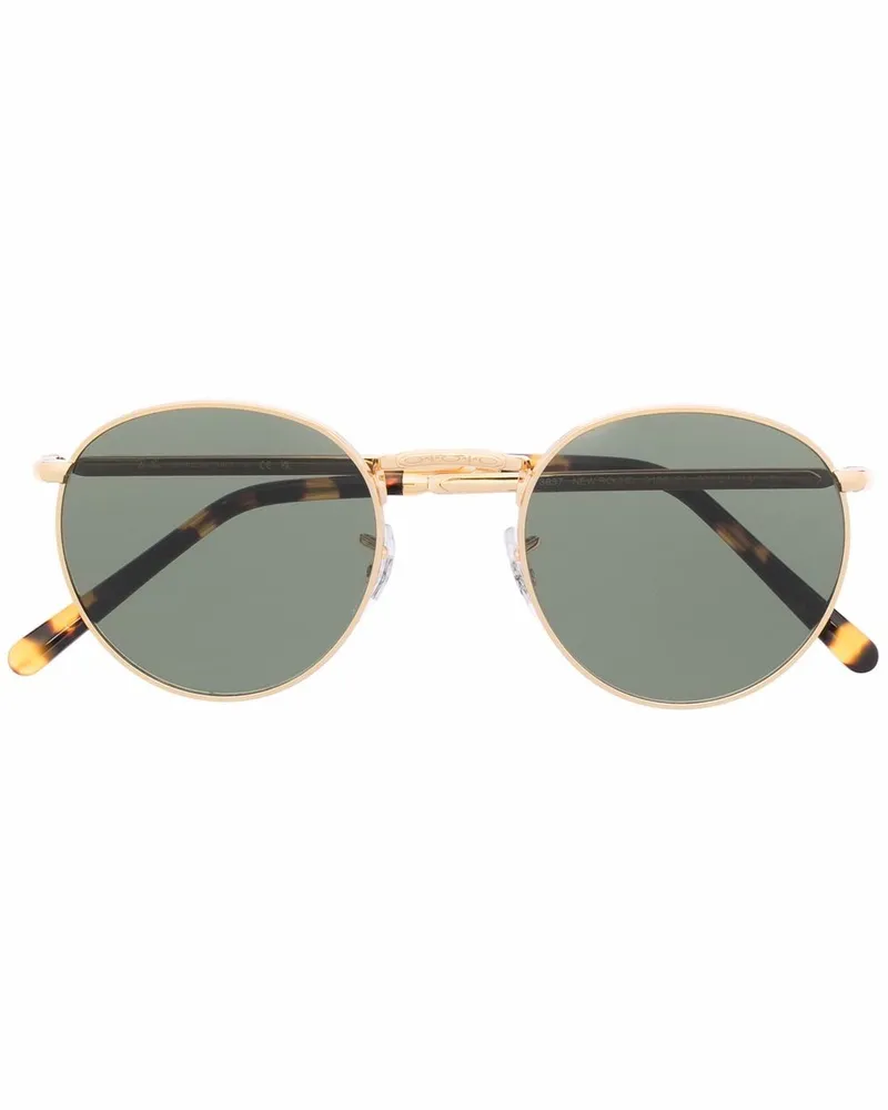 Ray Ban Sonnenbrille mit rundem Gestell - Gold Gold