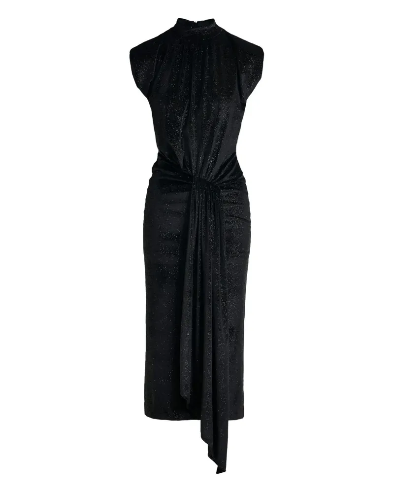 Essentiel Inche Midikleid mit Stehkragen - Schwarz Schwarz