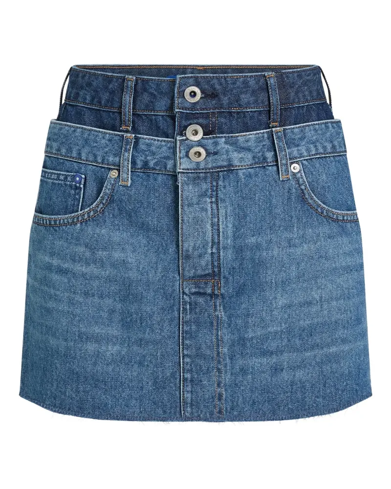 Karl Lagerfeld Denim-Minirock mit doppelter Taille - Blau Blau
