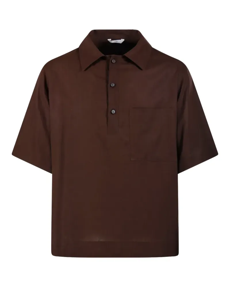 Hevò pocket short-sleeve polo shirt - Braun Braun