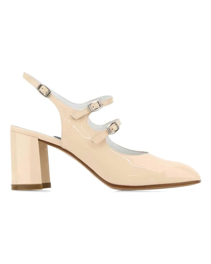 Carel Banana buckle-strap leather pumps - Nude Nude