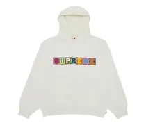Harvard Hoodie mit Perlen - Weiß