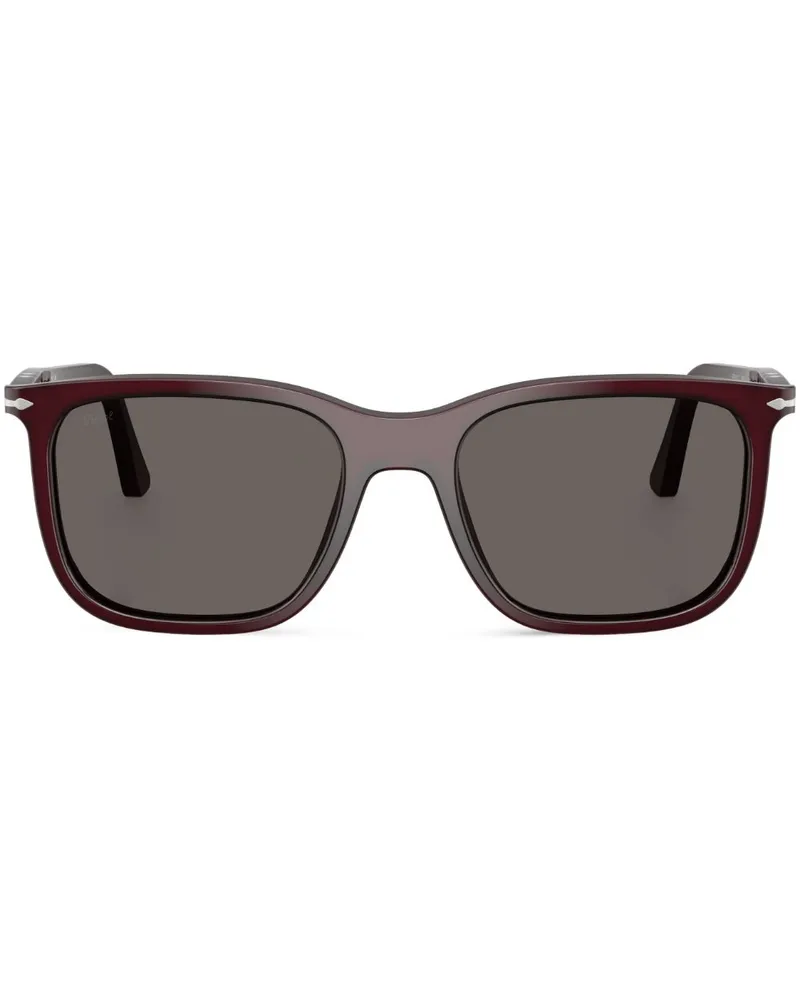 Persol Sonnenbrille mit eckigem Gestell - Rot Rot