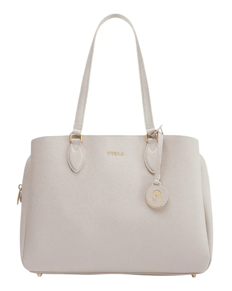 Furla L Minerva logo-appliqué shoulder bag - Weiß Weiß