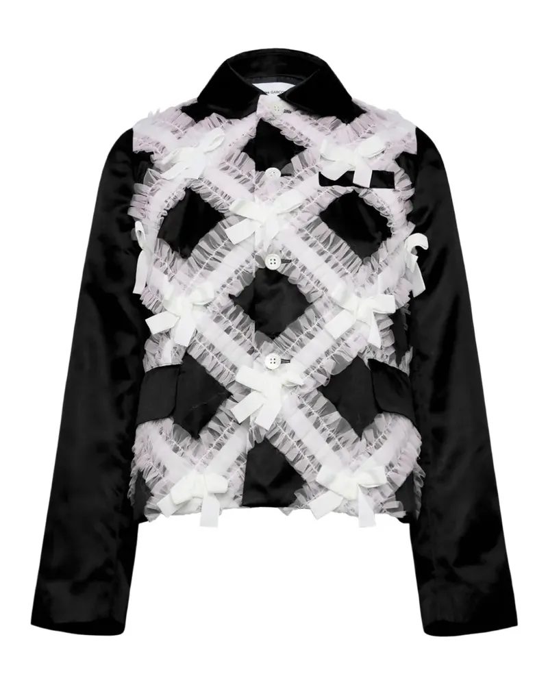 Comme des Garçons Jacke mit Schleife - Schwarz Schwarz