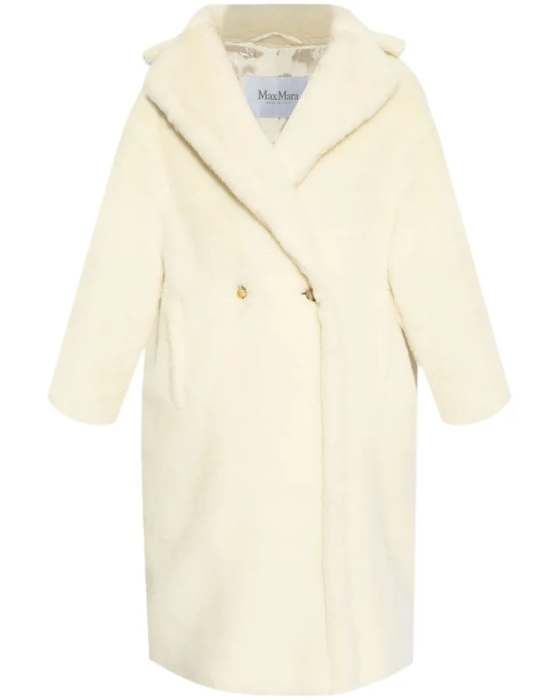 Max Mara Tedgril Mantel - Weiß Weiß