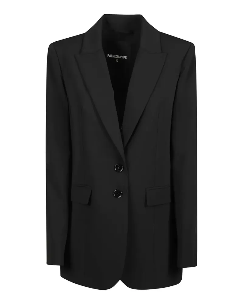 Patrizia Pepe Doppelreihiger Blazer - Schwarz Schwarz