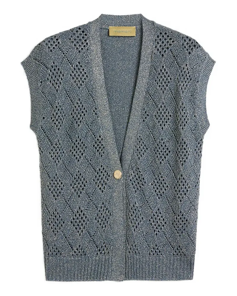 Momoni Pedro Pullunder mit Rautenmuster - Blau Blau