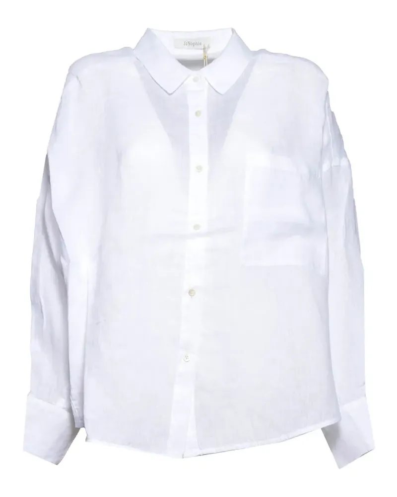 JcSophie Leona chest-pocket shirt - Weiß Weiß