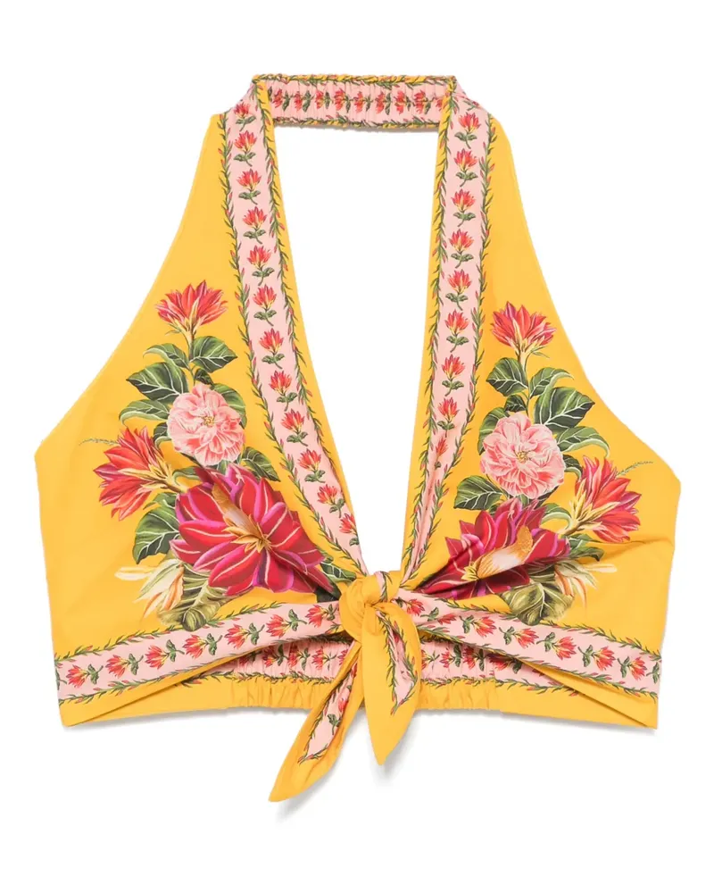 FARM Rio Spring Awakening Oberteil - Gelb Gelb