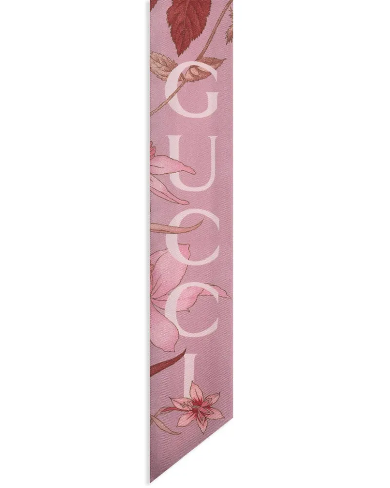 Gucci Seidenschal mit Print - Rosa Rosa