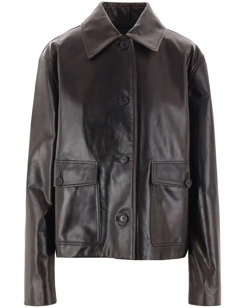 Loewe Klassische Lederjacke - Braun Braun