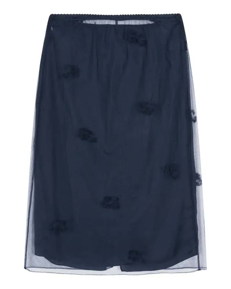 JNBY Bestickter Midirock - Blau Blau