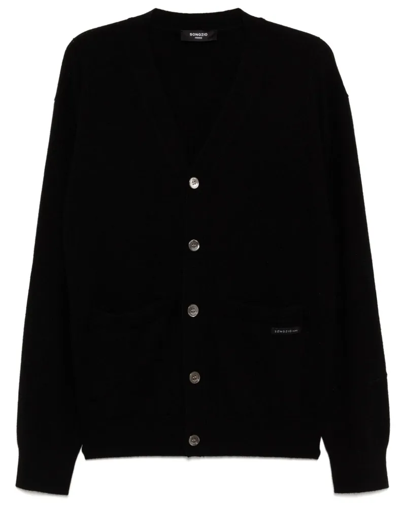 SONGZIO Cardigan aus reinem Kaschmir - Schwarz Schwarz