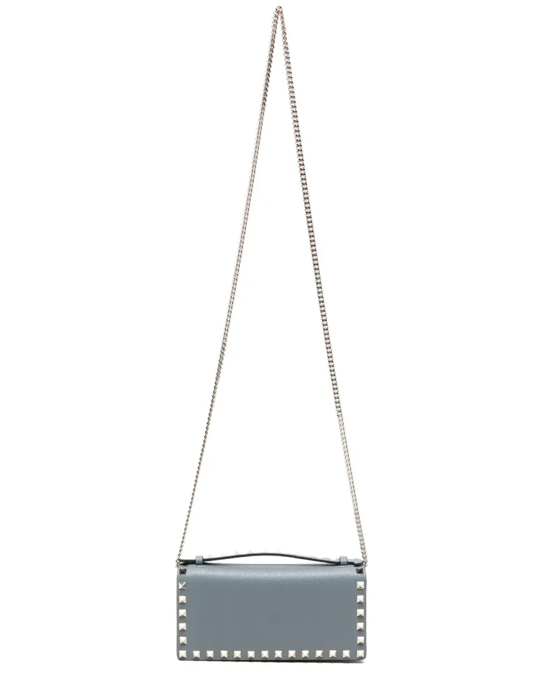 Valentino Garavani Rockstud leather mini bag - Blau Blau