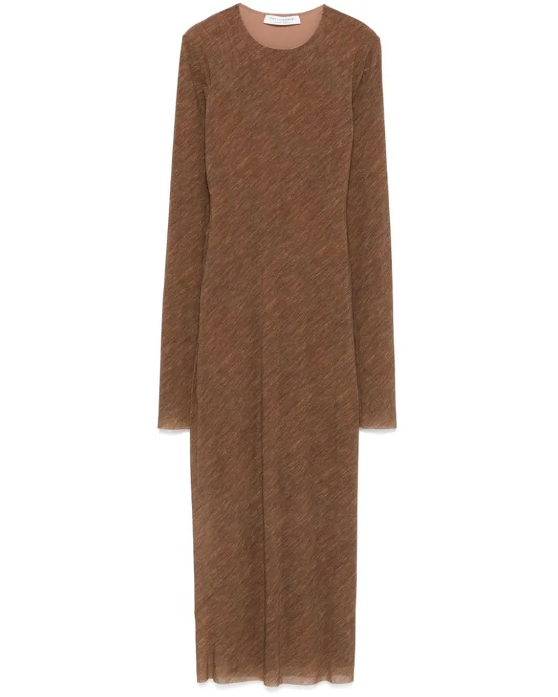 Philosophy Di Lorenzo Serafini Midikleid mit langen Ärmeln - Braun Braun