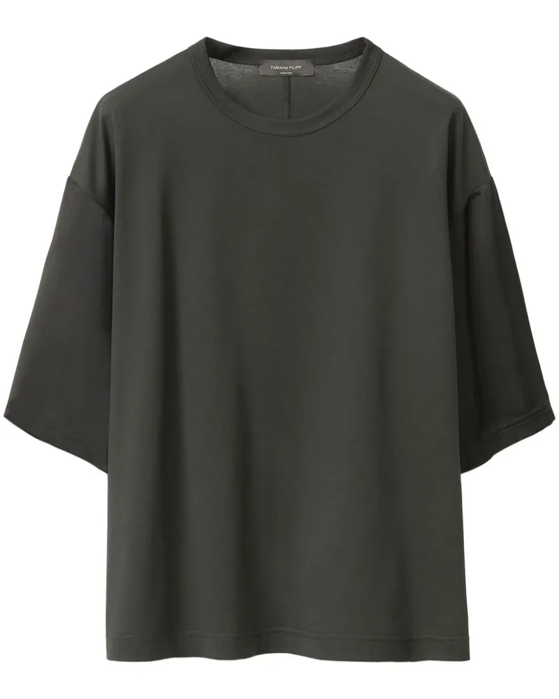 Fabiana Filippi T-Shirt aus Jersey - Schwarz Schwarz