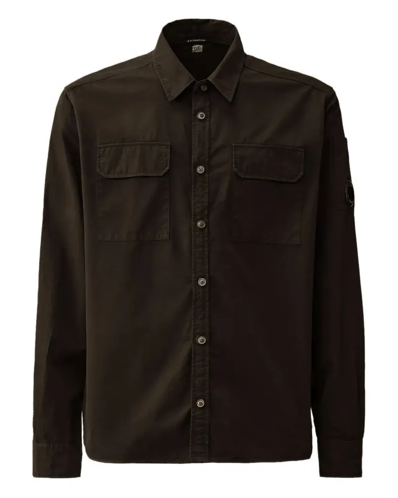 C.P. Company Hemd mit Taschendetail - Schwarz Schwarz