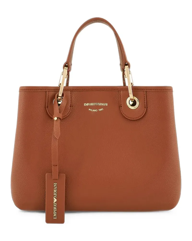 Emporio Armani Handtasche aus Leder - Braun Braun