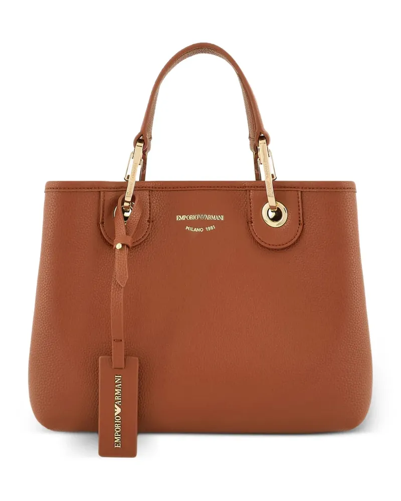 Emporio Armani Handtasche aus Leder - Braun Braun