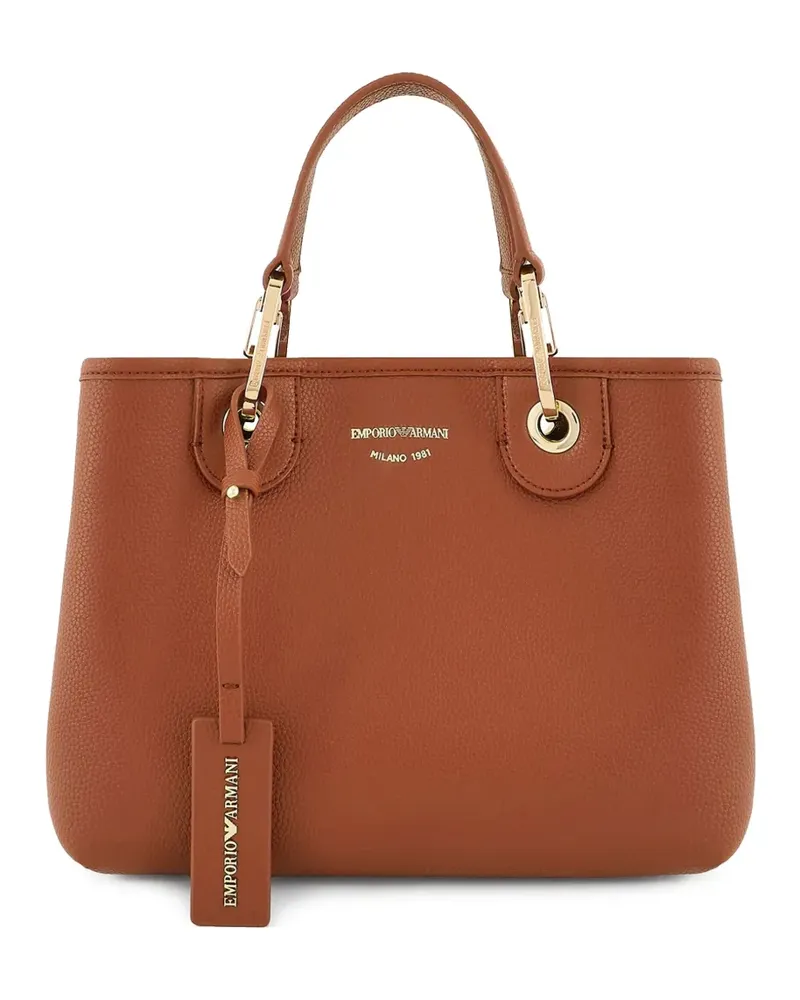 Emporio Armani Handtasche aus Leder - Braun Braun