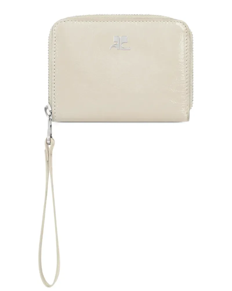 Courrèges Portemonnaie mit Reißverschluss - Nude Nude