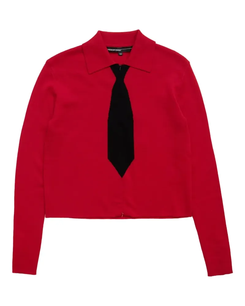 Spencer Badu tie polo shirt - Rot Rot