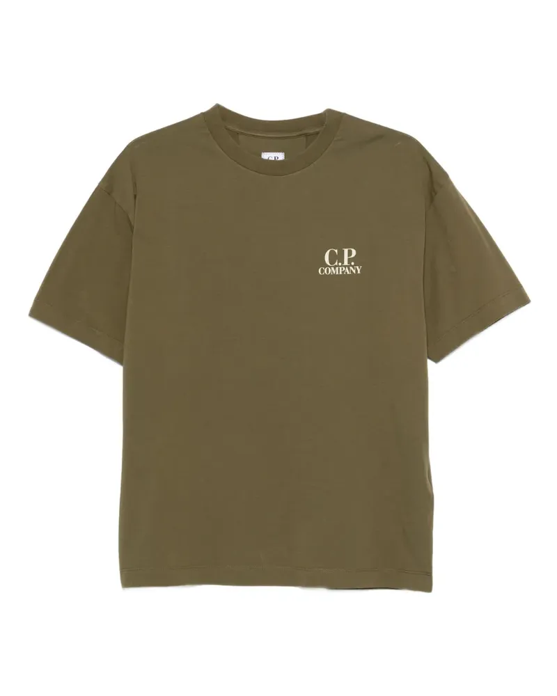 C.P. Company T-Shirt mit Logo-Print - Grün Grün