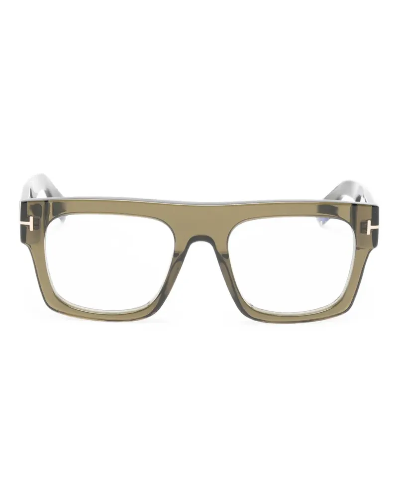 Tom Ford Brille mit eckigem Gestell - Grün Grün