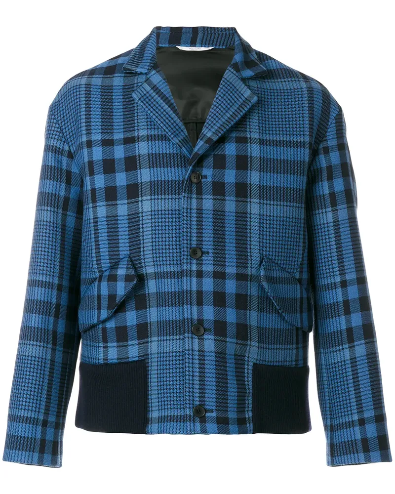 Valentino Garavani Karierte Jacke - Blau Blau