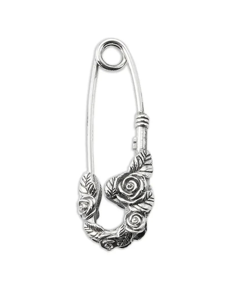 Emanuele Bicocchi Rose Pin single earring - Silber Silber