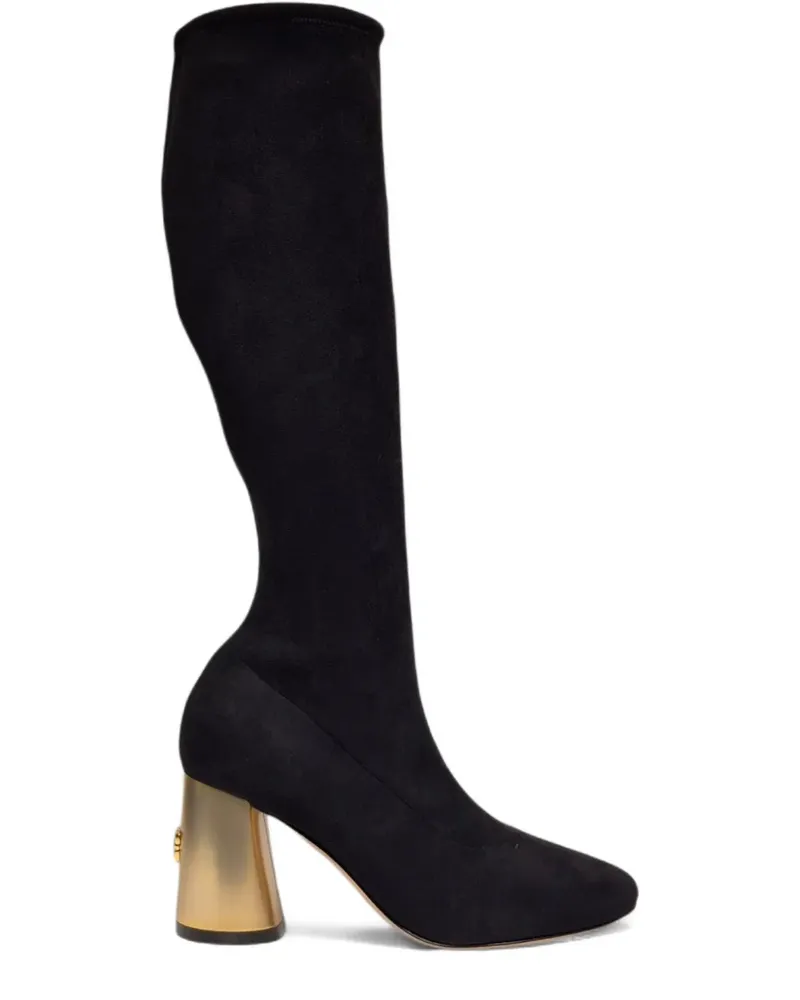 Casadei block-heel over-the knee boots - Schwarz Schwarz