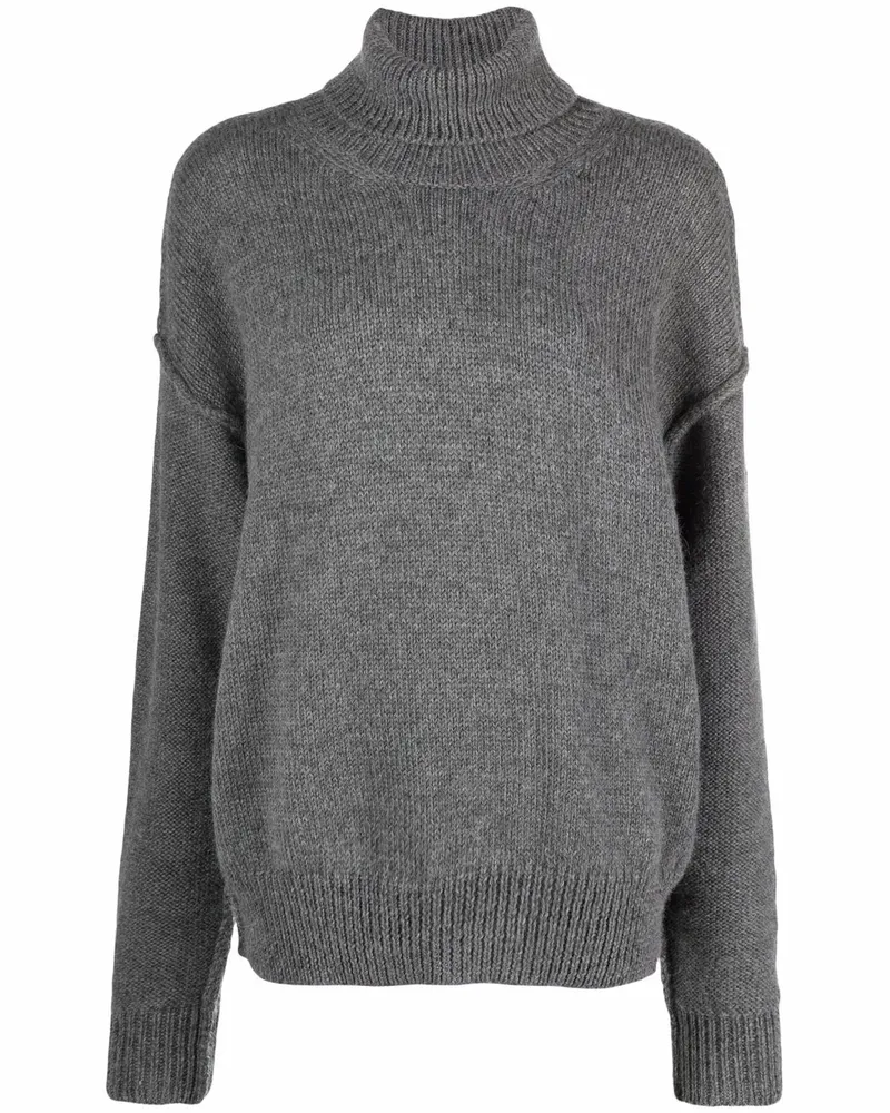 Palm Angels Pullover mit Patch - Grau Grau
