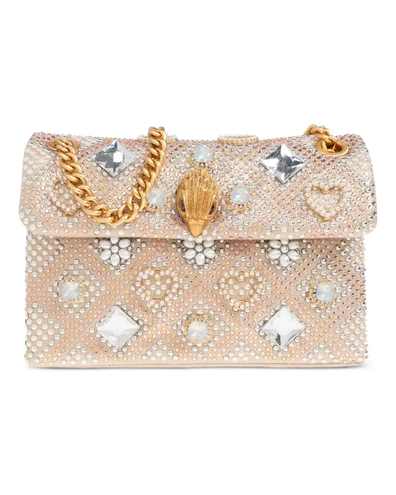 Kurt Geiger Kensington Jewel chain cross body bag - Nude Nude