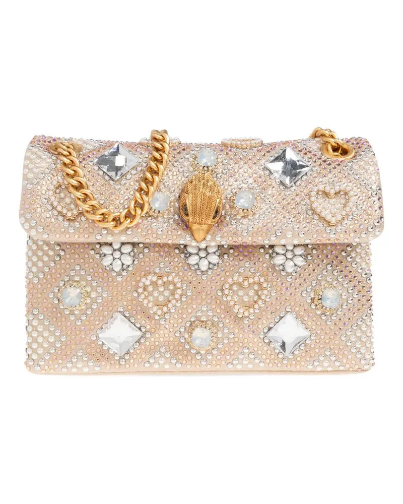 Kurt Geiger Kensington Jewel chain cross body bag - Nude Nude