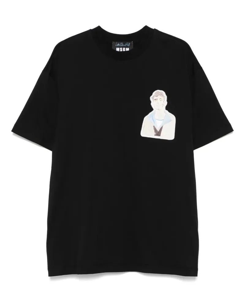 MSGM Sailor T-Shirt - Schwarz Schwarz