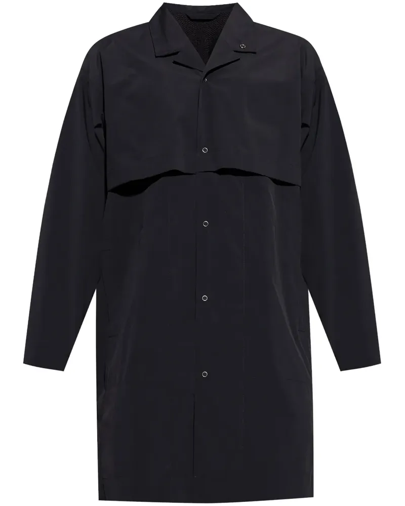 Issey Miyake Plissiertes Hemd - Schwarz Schwarz