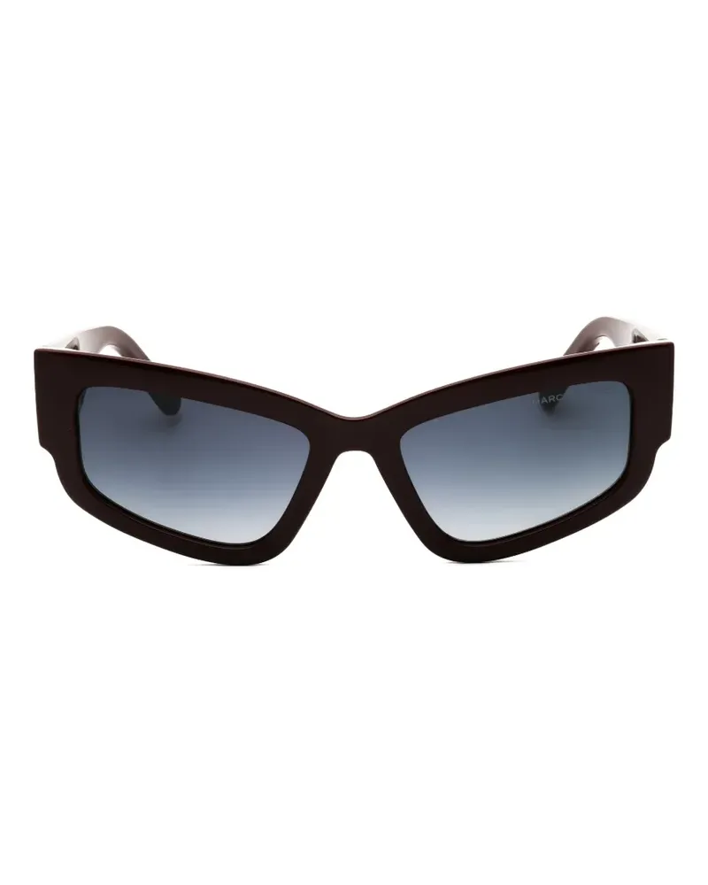 Marc Jacobs cat-eye logo-plaque sunglasses - Braun Braun