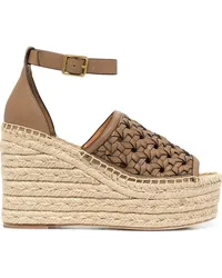 Tory Burch Wedge-Espadrilles Braun