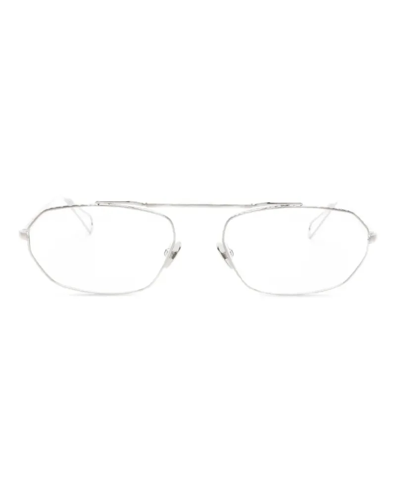 AHLEM Brille mit geometrischem Gestell - Silber Silber