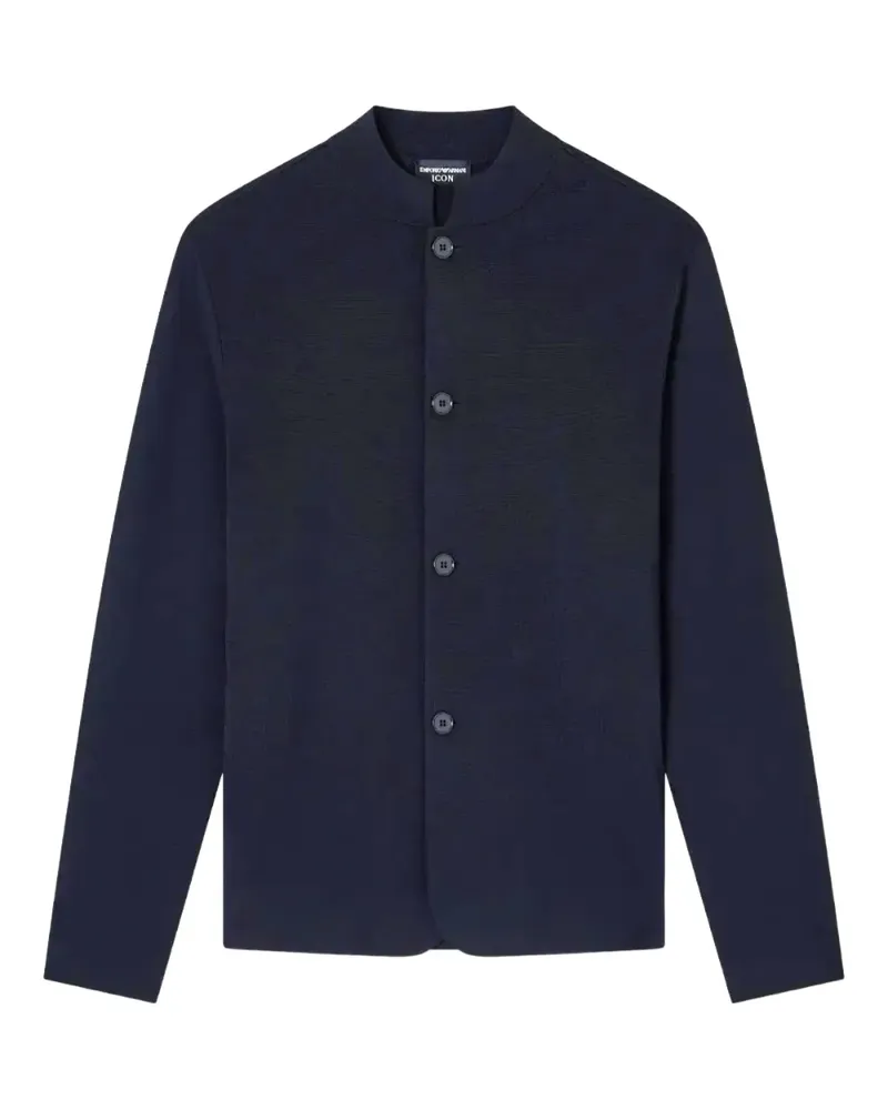 Emporio Armani Cardigan mit Mandarinkragen - Blau Blau