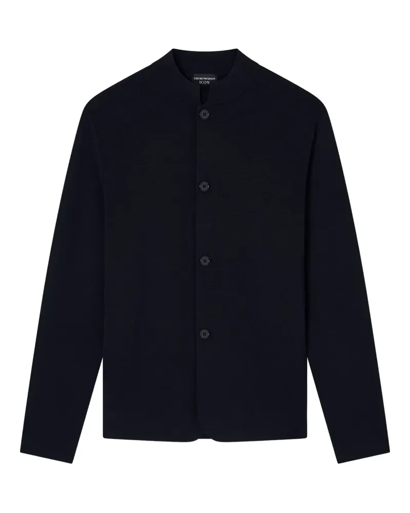 Emporio Armani Cardigan mit Mandarinkragen - Blau Blau