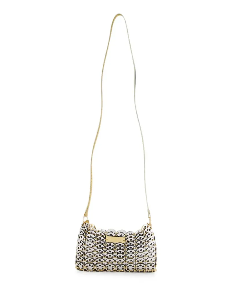 Paco Rabanne Chainmail-Schultertasche im Metallic-Look - Gold Gold