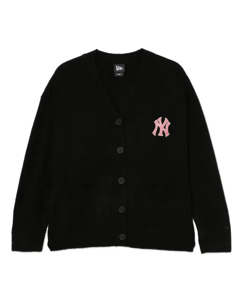 New Era Cardigan mit Logo-Stickerei - Schwarz Schwarz