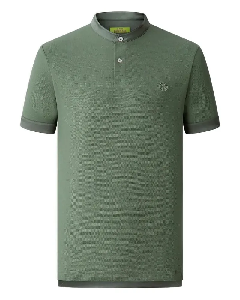 Shanghai Tang T-Shirt mit Logo-Stickerei - Grün Grün