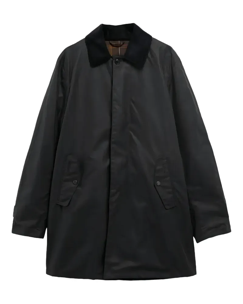 Baracuta x Barbour corduroy-collar coat - Blau Blau